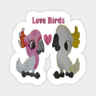 Love Birds - Cockatoos Magnet