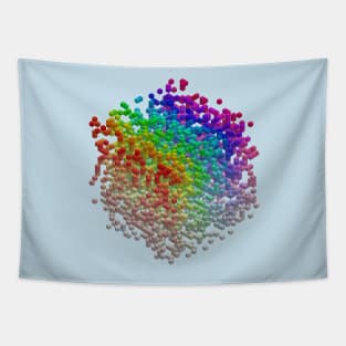 Rainbow Cube Tapestry