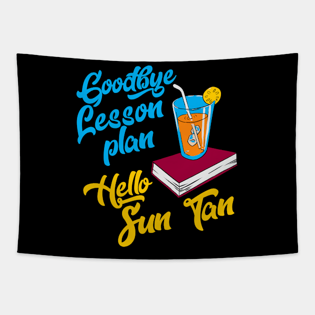 Teacher , goodbye lesson plan Tapestry by Crow Creations