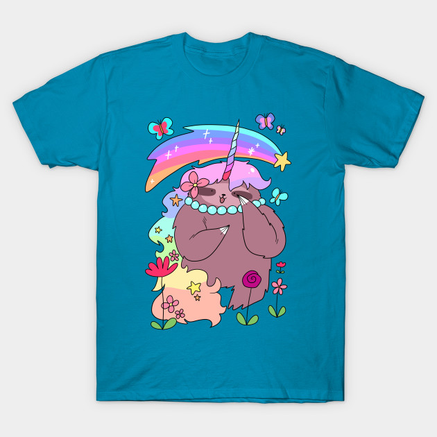 Rainbow Bacon Hair T Shirt