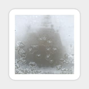 Snowflakes on Frosted Window, Chicago Magnet