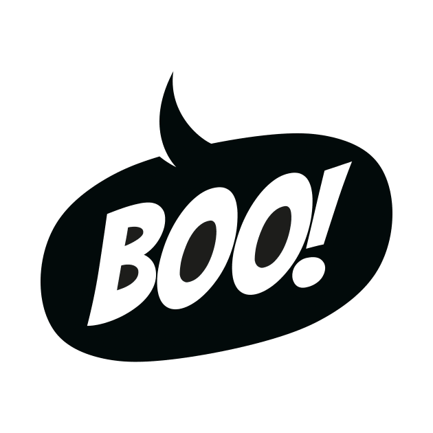 Boo! (black ink) by GraphicGibbon