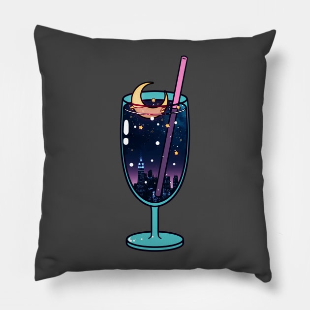 Moon Soda Pillow by seerlight