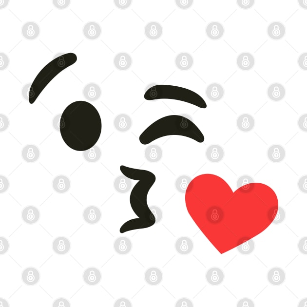 Emoji Kiss  Wink Heart Blowing Kiss Emoji For Women by giftideas