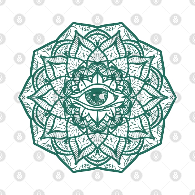 Lotus All Seeing Eye by World upside down