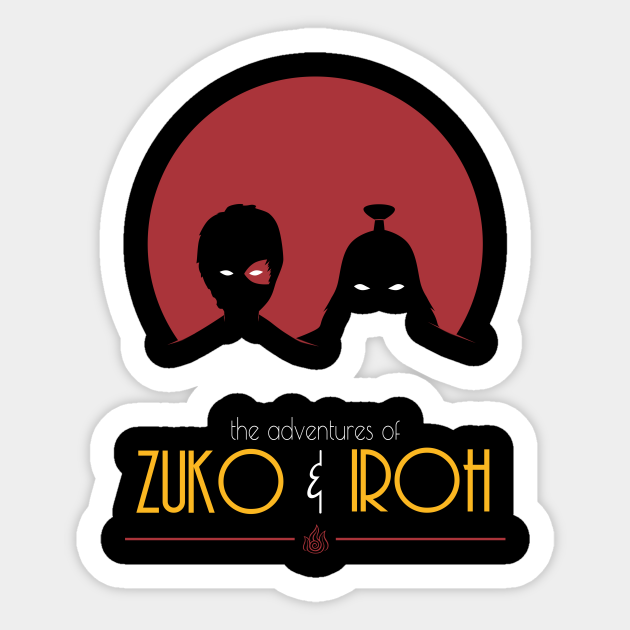 The Adventures of Zuko and Iroh - Avatar The Last Airbender - Sticker |  TeePublic