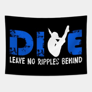 Vintage Dive Distressed Diving Springboard Diver Gift T-Shirt Tapestry