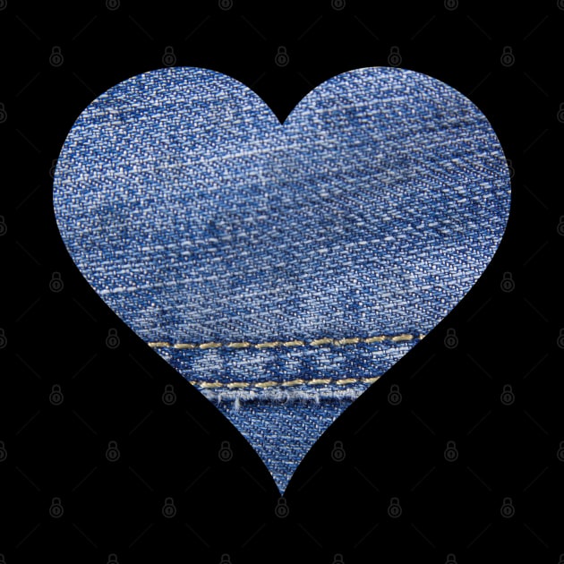 Heart Denim Jeans by Merchweaver