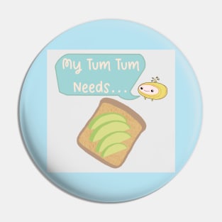 Avocado Toast Fan Pin