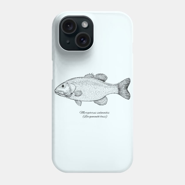 micropterus salmoides Phone Case by eugeniahauss