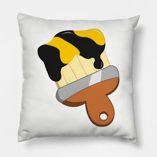 bumblebee Paintbrush Pillow