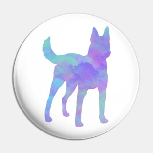 Rainbow Pastel Belgian Malinois Dutch Shepherd Pin