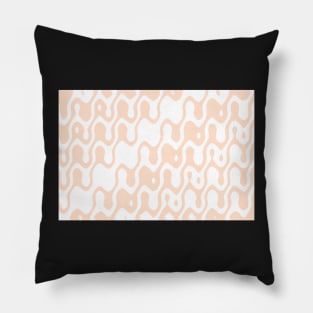 Dreamy, print in pastel coral color Pillow
