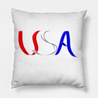 Patriotic front and back designs Pillow