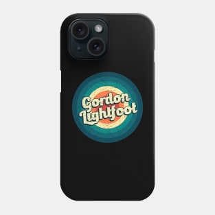 Graphic Gordon Name Retro Vintage Circle Phone Case