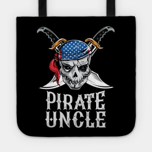 Pirate Uncle Skull Jolly Roger Halloween Costume Tote