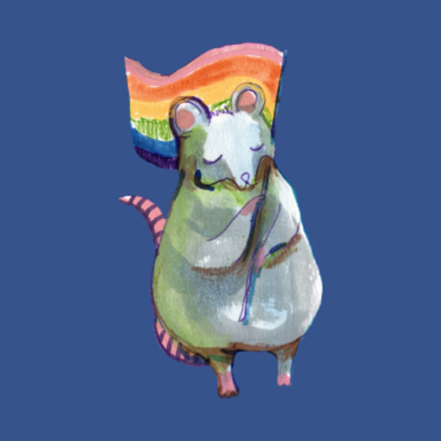 Disover rainbow rat - Rainbow - T-Shirt