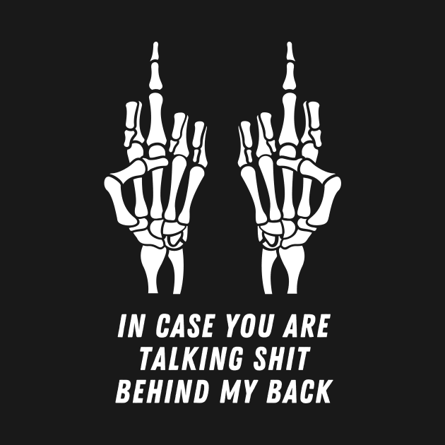 Skeleton middle finger quote by Yula Creative