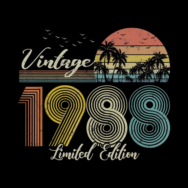 Vintage 1988 Limited Edition Men Women 32 Birthday by semprebummer7