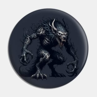 Terrifying werewolf Pin