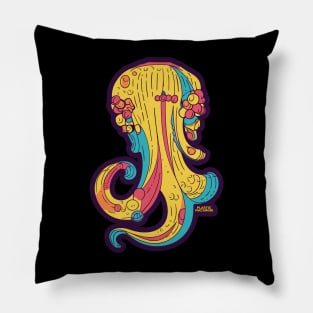 Plastic Macaroni Boho Trippy Hippy Tortellini Pillow