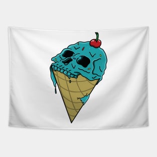 Ice Cream Skull Tapestry