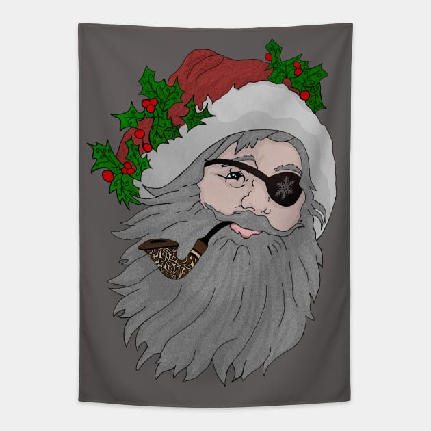Pirate Claus Tapestry by Astrablink7