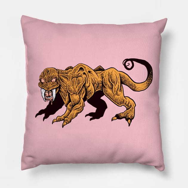 Gila-Panther Pillow by Max Schaller Art