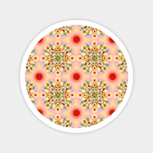 Groovy Carousel Mandala Magnet