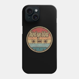 third eye blind cassette retro circle Phone Case