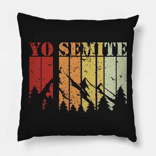 yo semite Pillow by teesvira