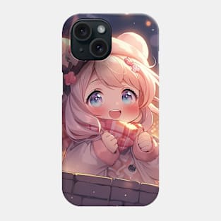 chibi girl firework Phone Case