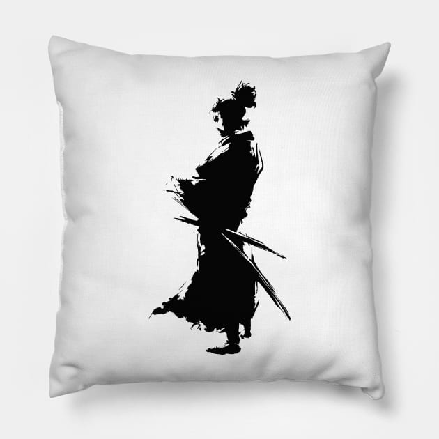 samurai silhouette Pillow by JamexAlisa