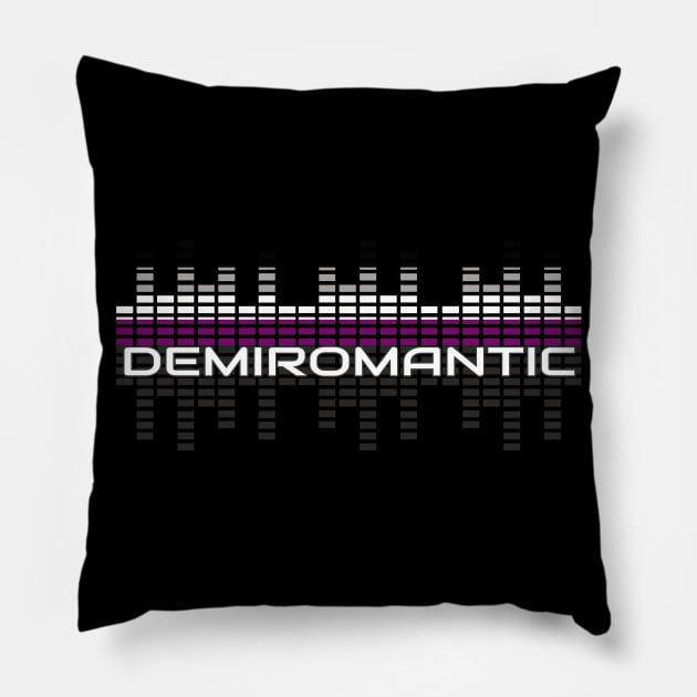 Music Equalizer Bars - Demiromantic Pillow by Forsakendusk