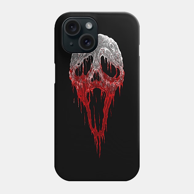 Scary Mask Phone Case by chrisraimoart