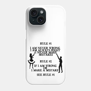 2 Rules BLK Phone Case