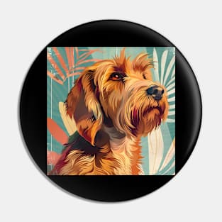 70s Otterhound Vibes: Pastel Pup Parade Pin