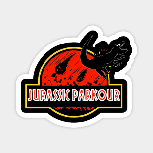 Jurassic Parkour Magnet