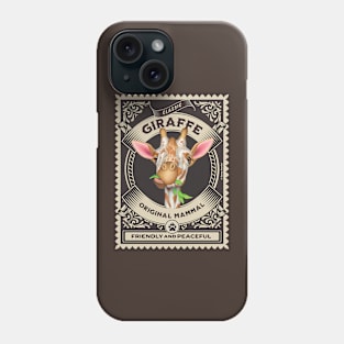 Classic giraffe friendly and peaceful with circle design Phone Case