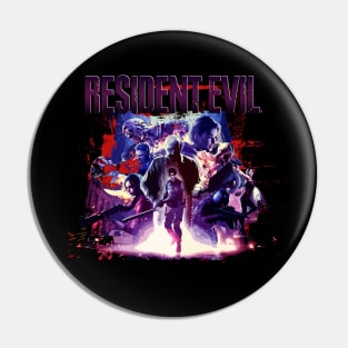 Resident Evil Mash Up Vintage Pin