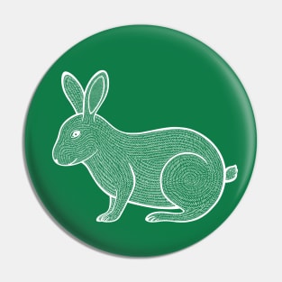 Rabbit - detailed pet and farm animal drawing Pin