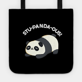 Stu-panda-ous Cute Animal Panda Pun Tote