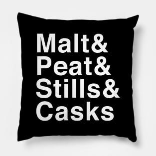 Malt & Peat & Stills & Casks Pillow