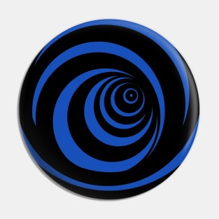 3 Dimensional Black Spiral Pin