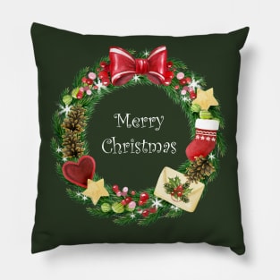 Christmas wreath Pillow