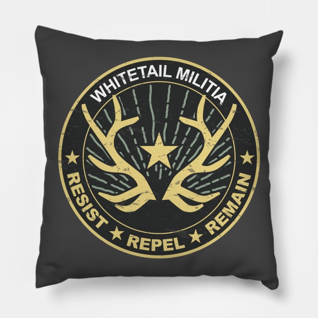 Whitetail Militia Pillow by rjzinger