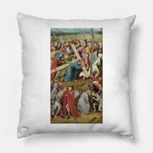 Christ Carrying the Cross, Christ Child - Hieronymus Bosch Pillow