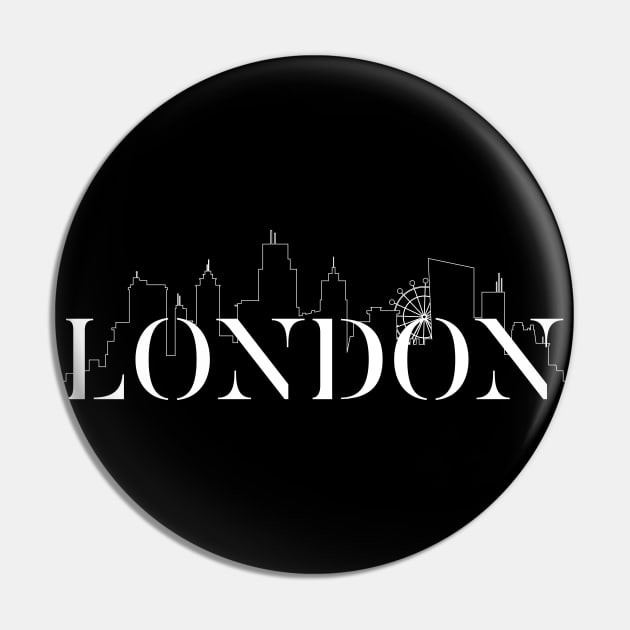London City UK Britain City Line Cool Londoner Pin by ivaostrogonac