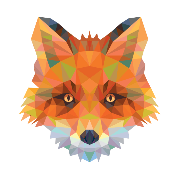 Fractal Red Fox by SandiTyche