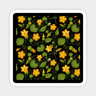 Pumpkin Flowers Magnet